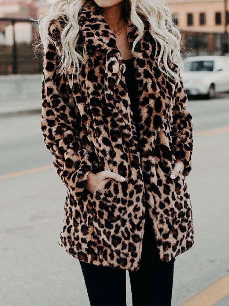 Sarah | Jachetă cu imprimeu leopard