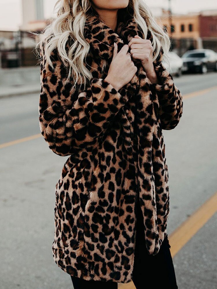 Sarah | Jachetă cu imprimeu leopard