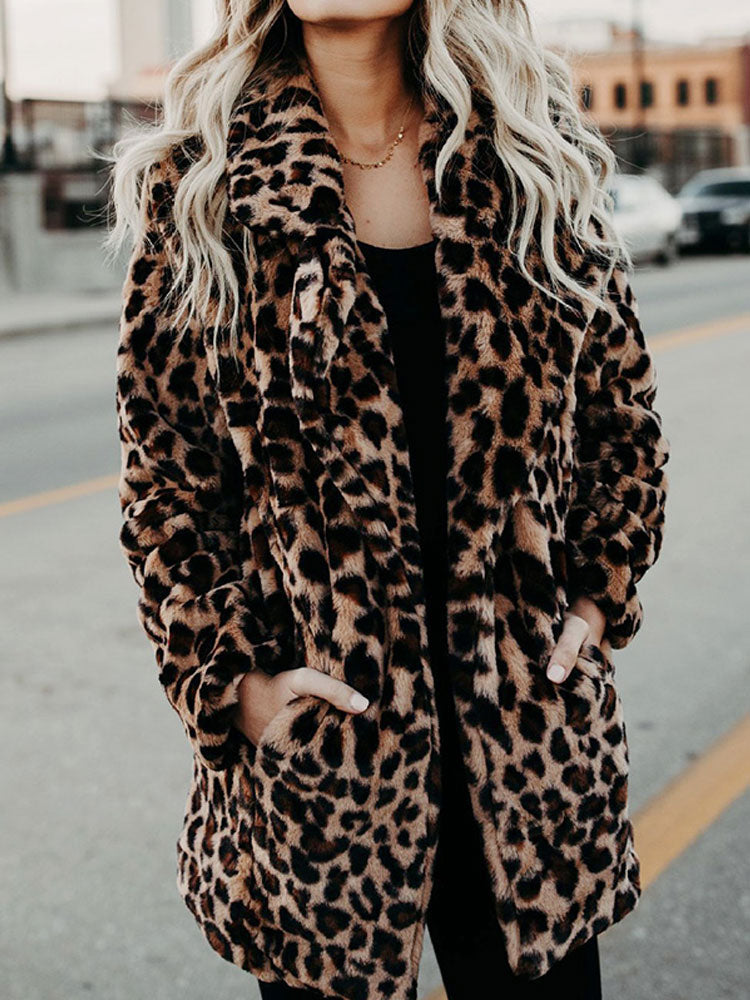 Sarah | Jachetă cu imprimeu leopard