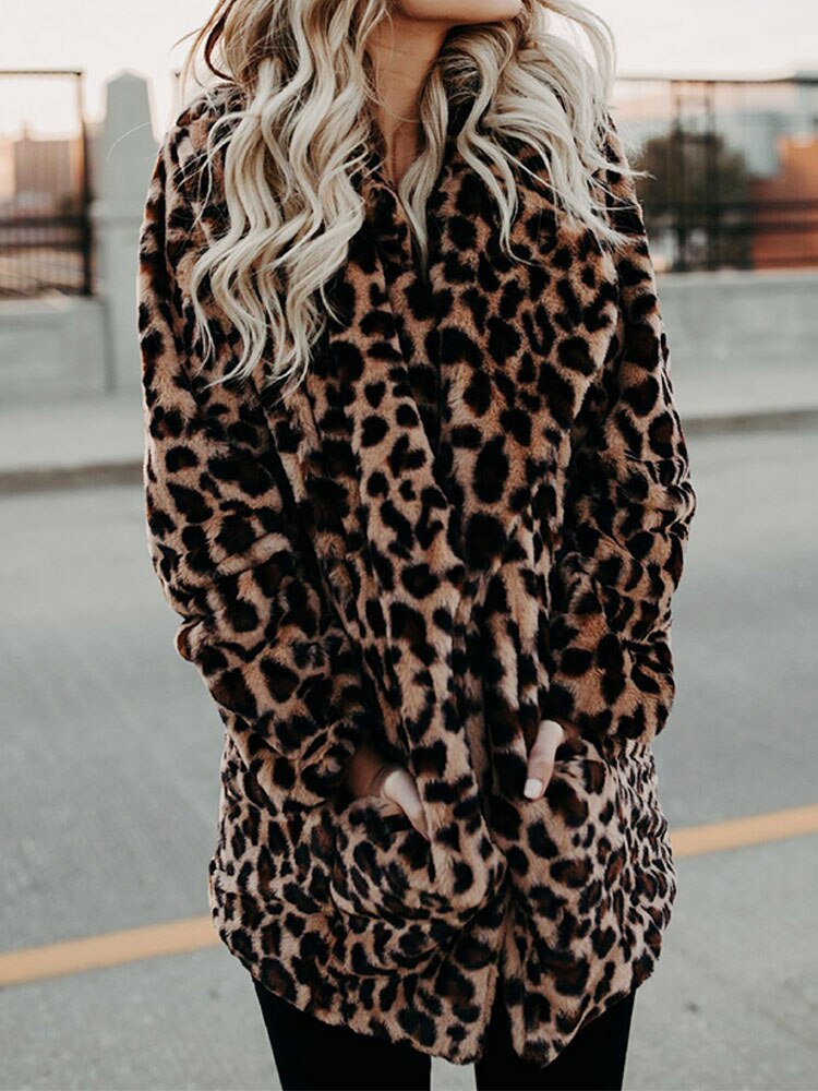 Sarah | Jachetă cu imprimeu leopard