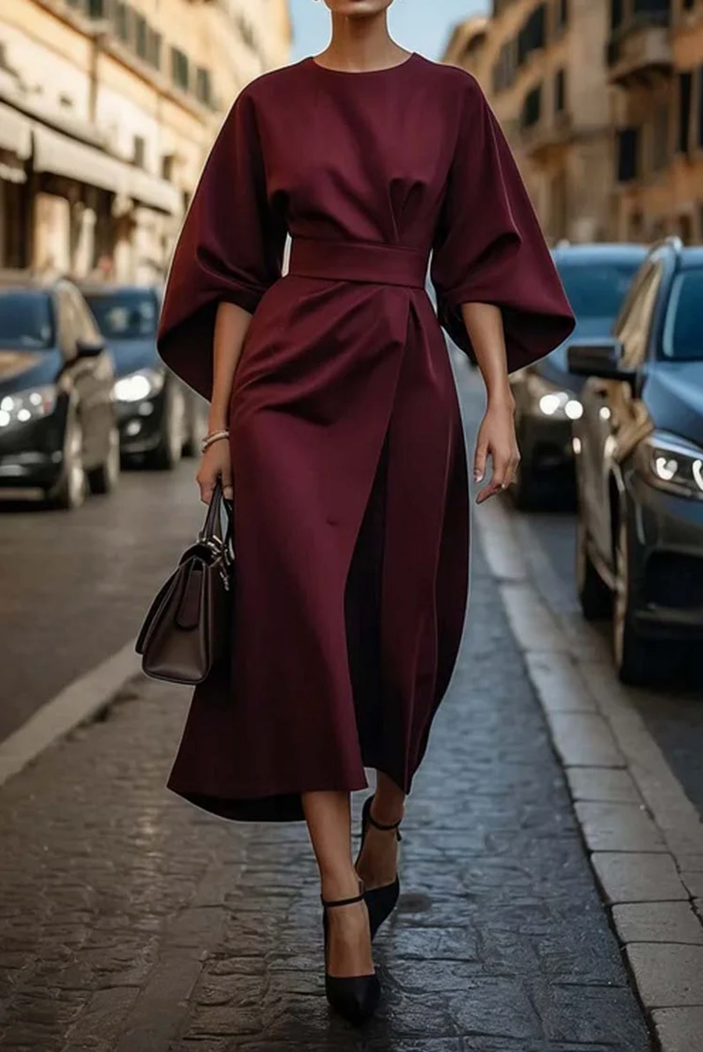 Kyra | Rochie cu Mâneci Largi