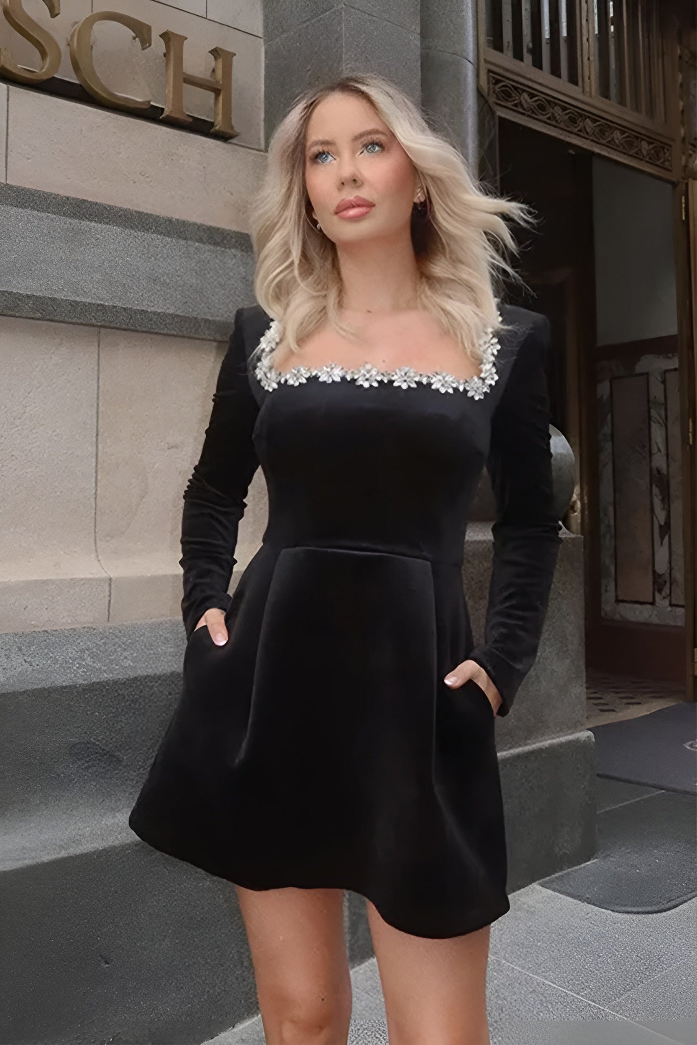 Richel | Rochie cu Mâneci Lungi