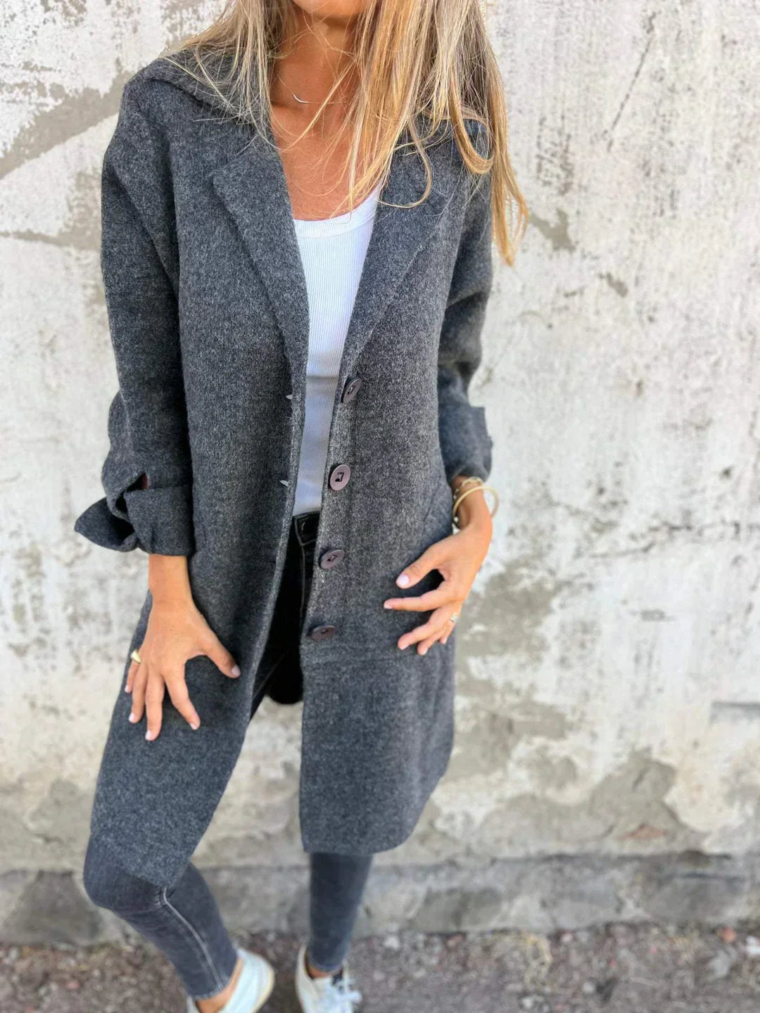 Baylea | Palton casual din lână
