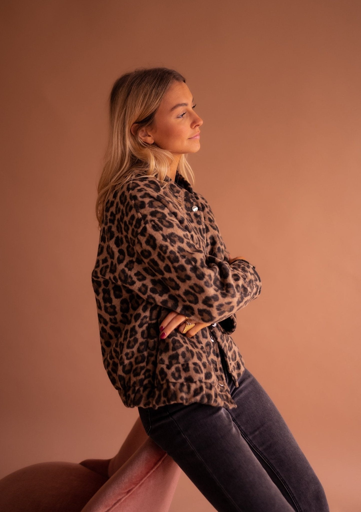 Élodie | Jachetă cu Model de Leopard