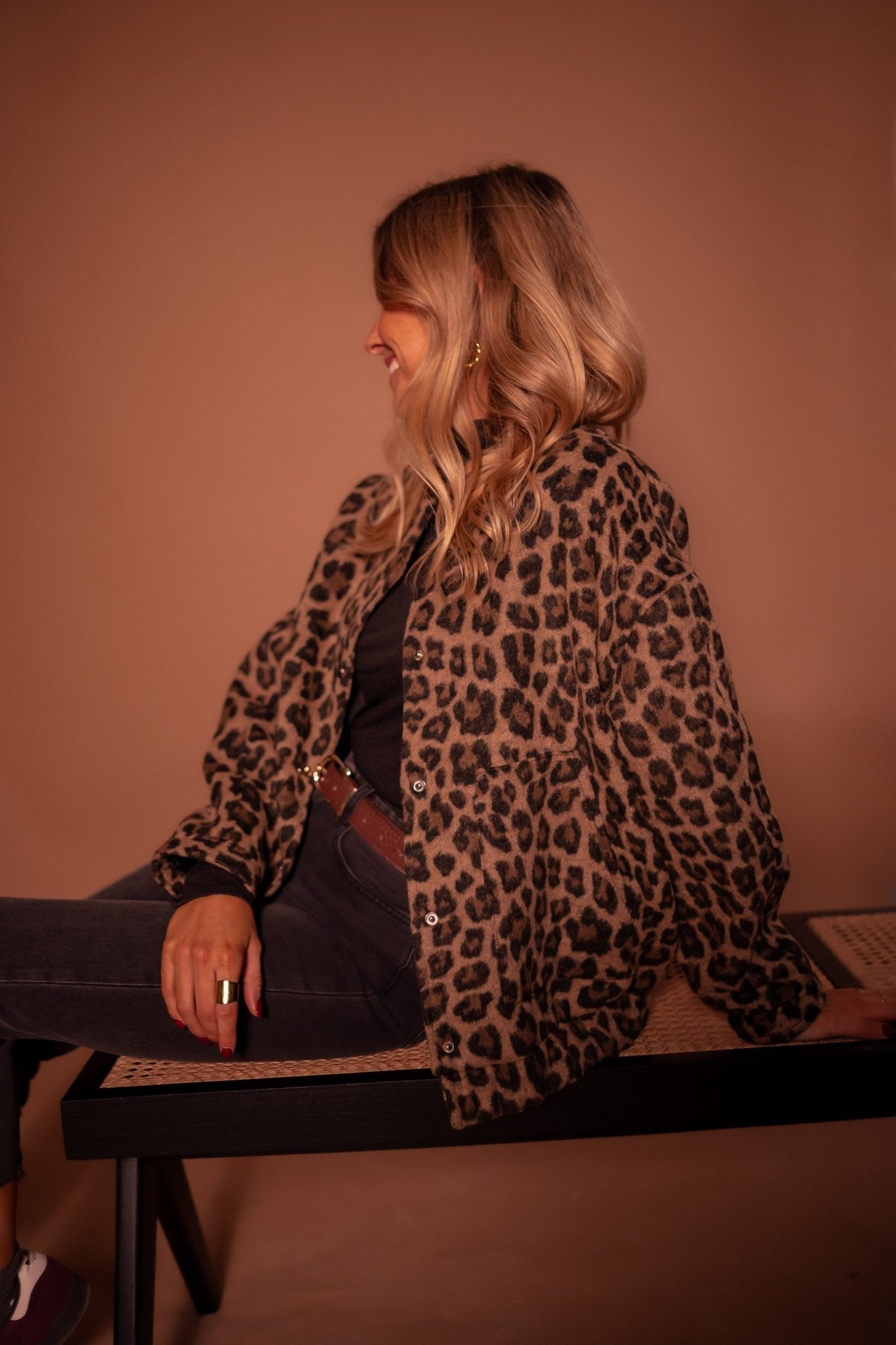 Élodie | Jachetă cu Model de Leopard