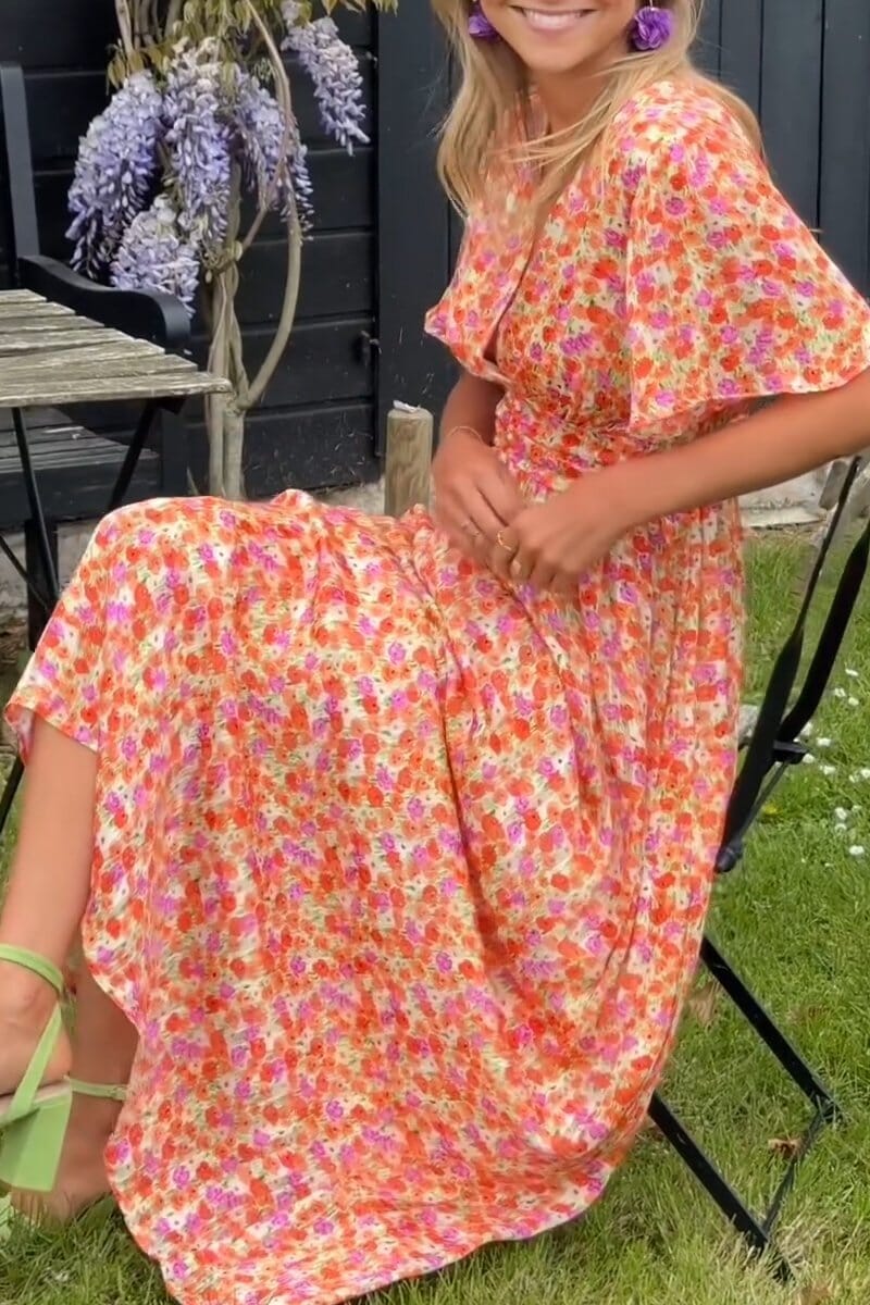 Sandra™ | Rochie Maxi Elegantă cu Decolteu în V