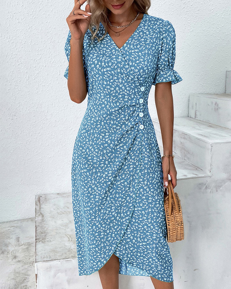 Rosa | Rochie elegantă tip wrap