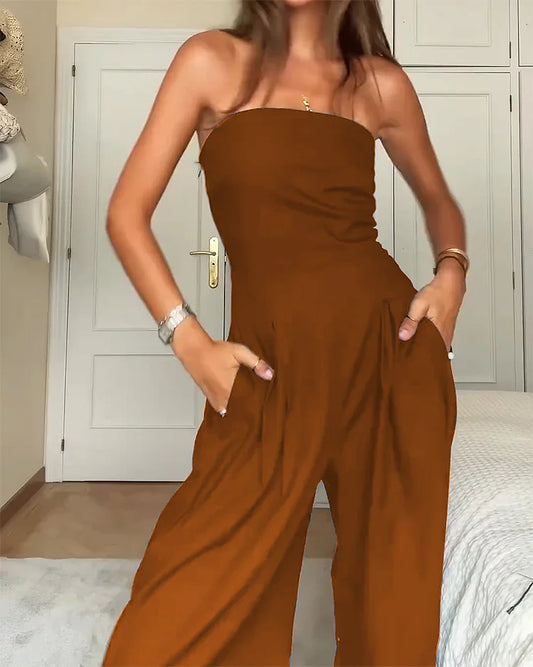 Amoria | Braidy Elegant Off-Shoulder Jumpsuit