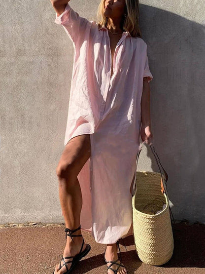 Rochie Maxi Camasa Concept Simplu