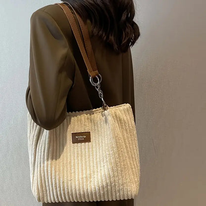 Amoria | Corduroy Tote Bag