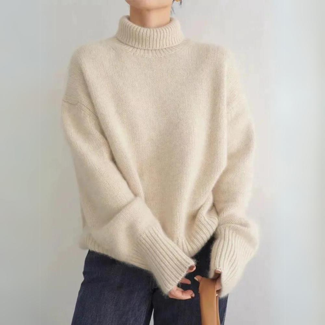 Amoria | Emily Comfortable, Soft Knit Turtleneck Sweater