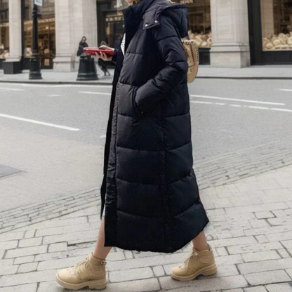 Amoria | Arctic Luxe Longline Puffer Coat