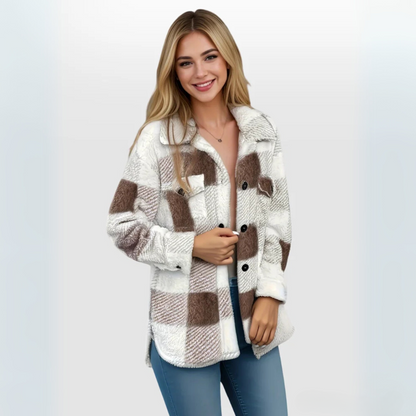 Amoria | Plaid Luxe Sherpa Jacket