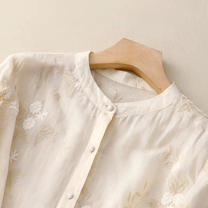 Amoria | Embroidered Cotton Top