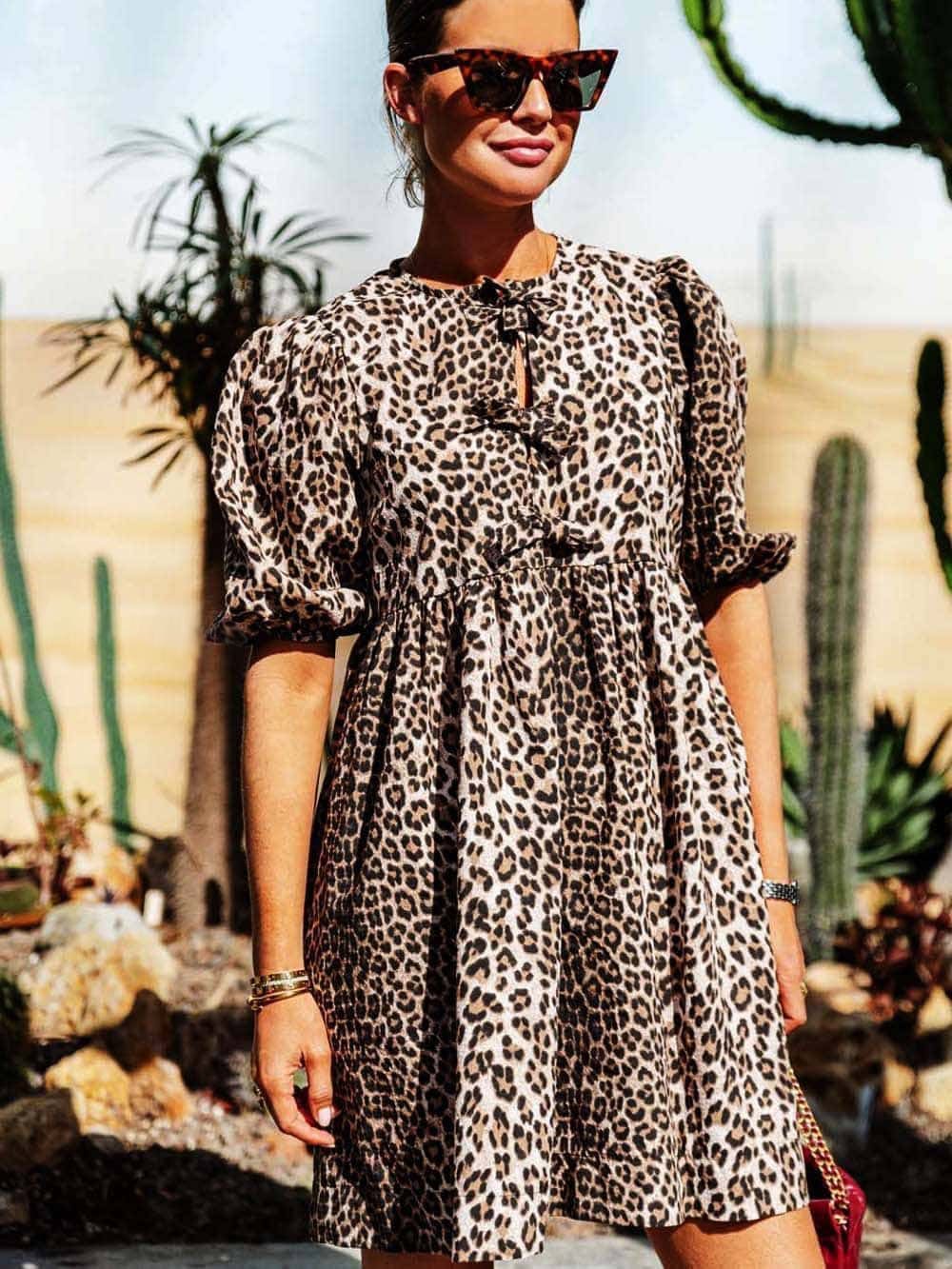 Leopard | Rochie tip cămașă