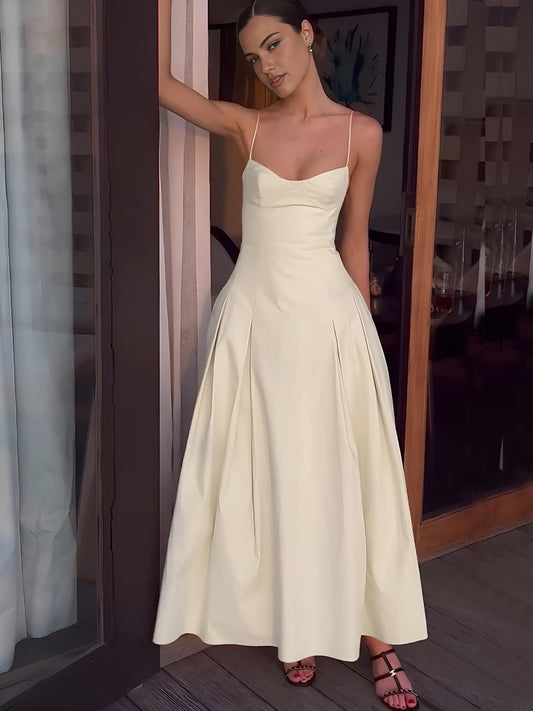 Rochie Lungă Plisată Cami