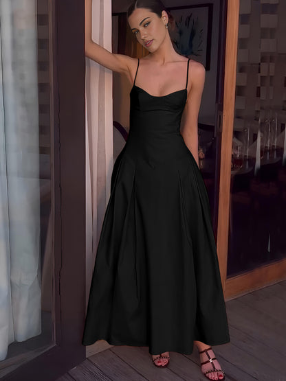 Rochie Lungă Plisată Cami