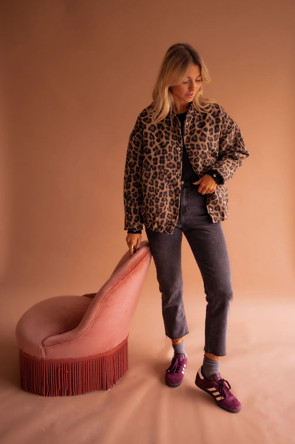 Élodie | Jachetă cu Model de Leopard