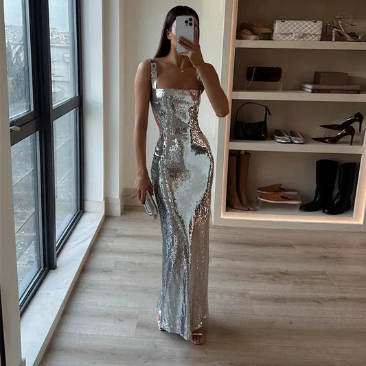 Zofia | Rochie Maxi cu Sclipici