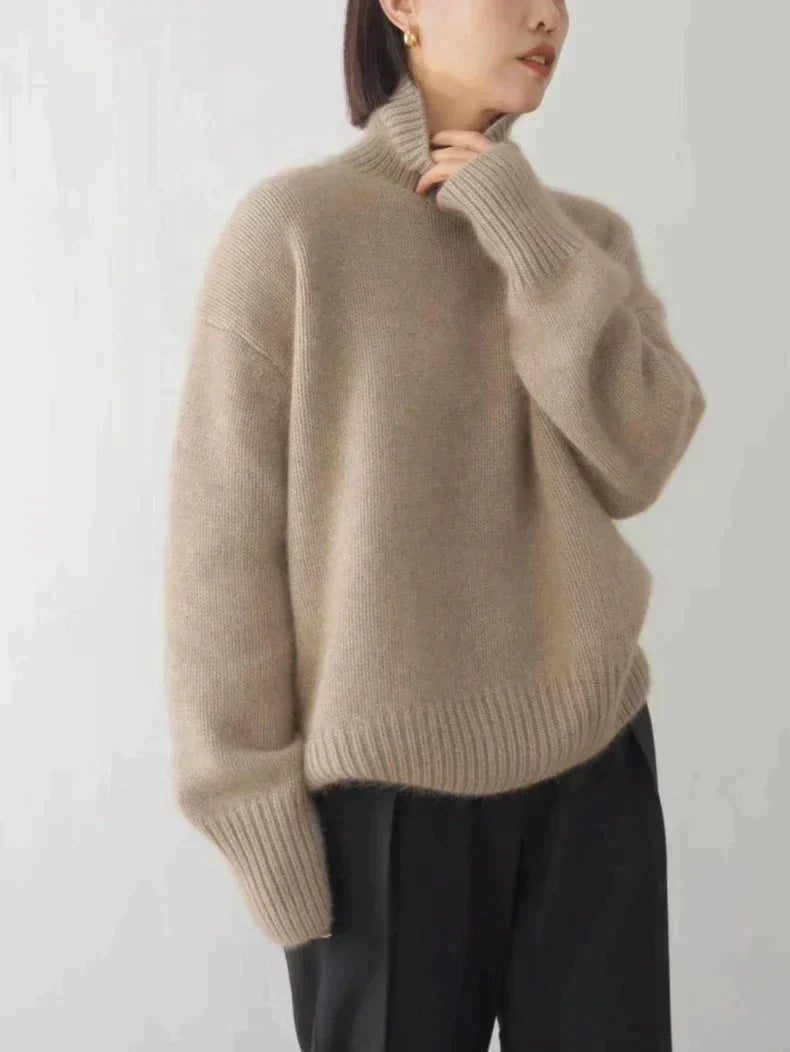 Amoria | Emily Comfortable, Soft Knit Turtleneck Sweater