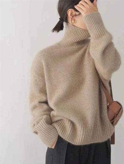 Amoria | Emily Comfortable, Soft Knit Turtleneck Sweater