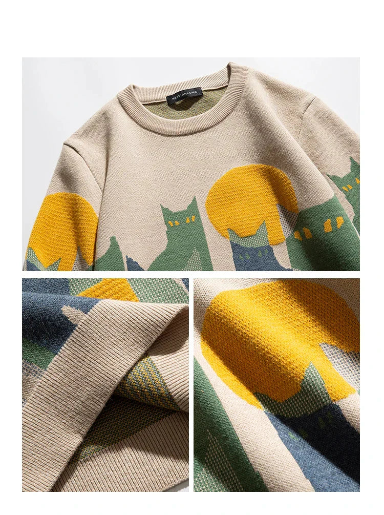 Amoria | Moonlit Cat Sweater