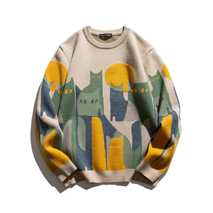 Amoria | Moonlit Cat Sweater