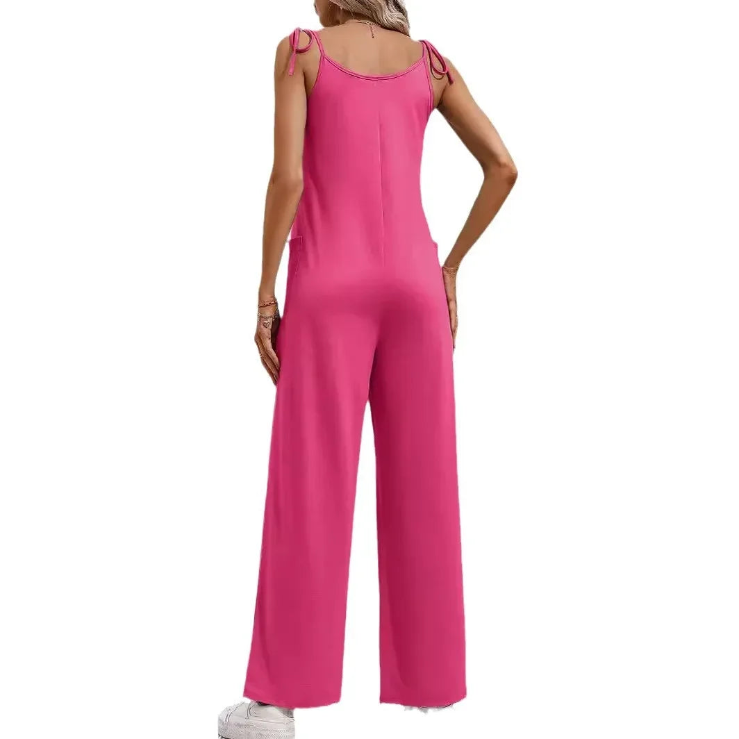 Leah | Salopetă cu Pantaloni Largi
