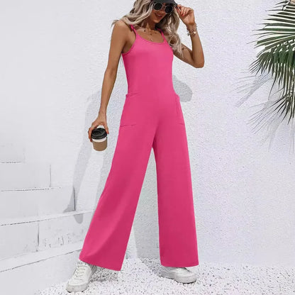 Leah | Salopetă cu Pantaloni Largi