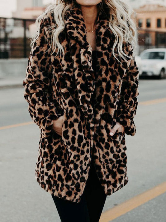 Sarah | Jachetă cu imprimeu leopard