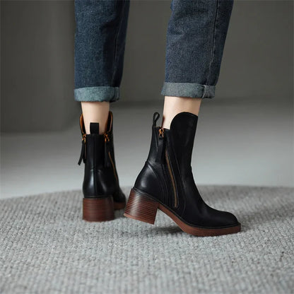 Amoria | Leather Ankle Boots