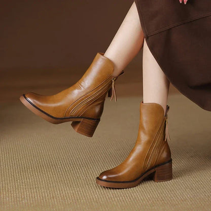 Amoria | Leather Ankle Boots