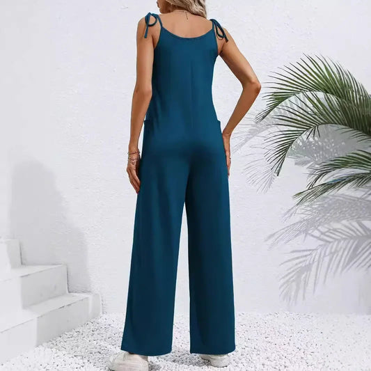 Leah | Salopetă cu Pantaloni Largi