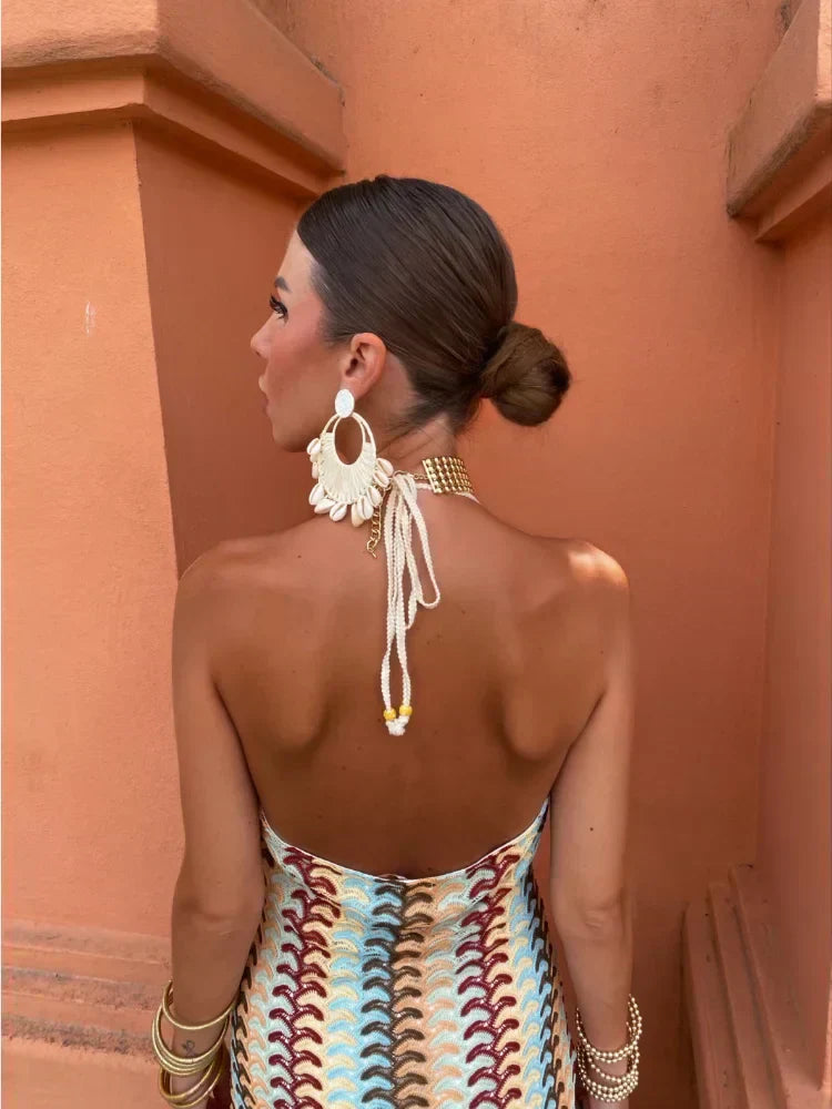 Roxanne | Rochie Halter cu Spate Deschis Seducător