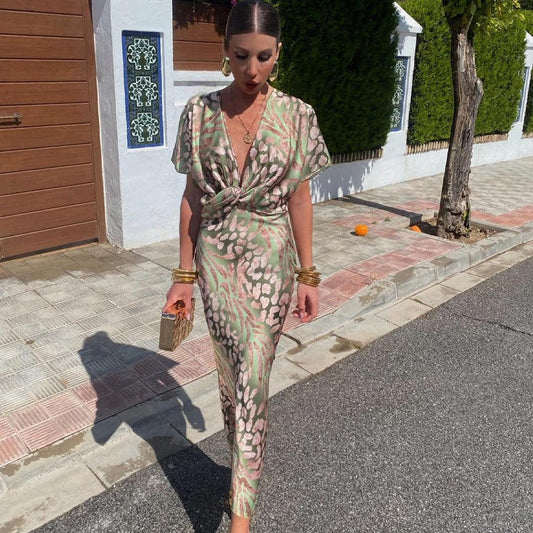 Cecily | Rochie Maxi Luxe din Material Satinat