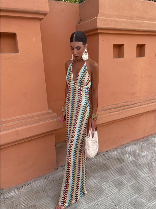 Roxanne | Rochie Halter cu Spate Deschis Seducător