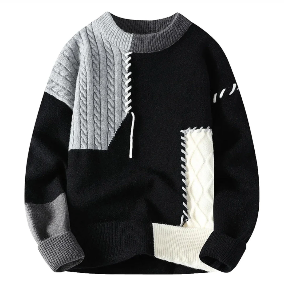 Amoria | Sweater with Patchwork