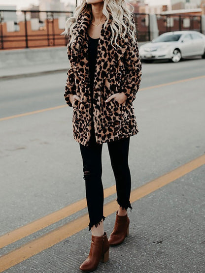 Sarah | Jachetă cu imprimeu leopard