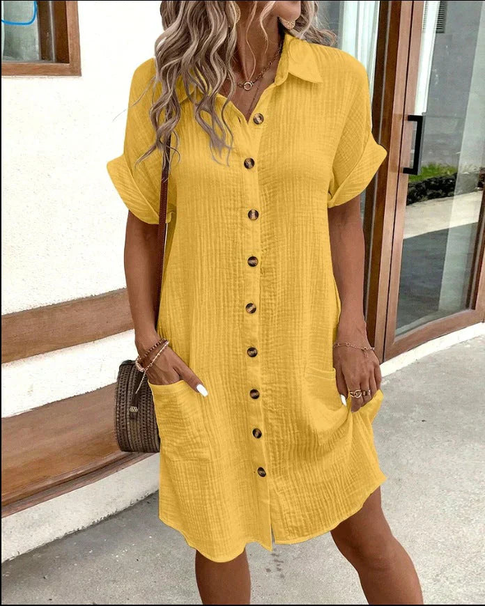 Rochie Polo Celest Elegante (Aproape Epuizată)