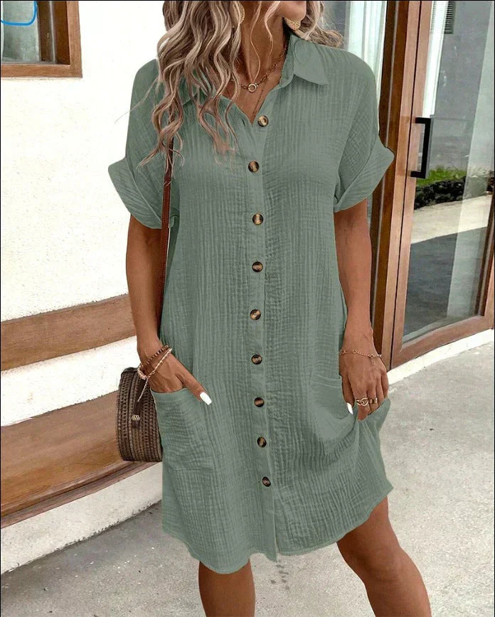 Rochie Polo Celest Elegante (Aproape Epuizată)