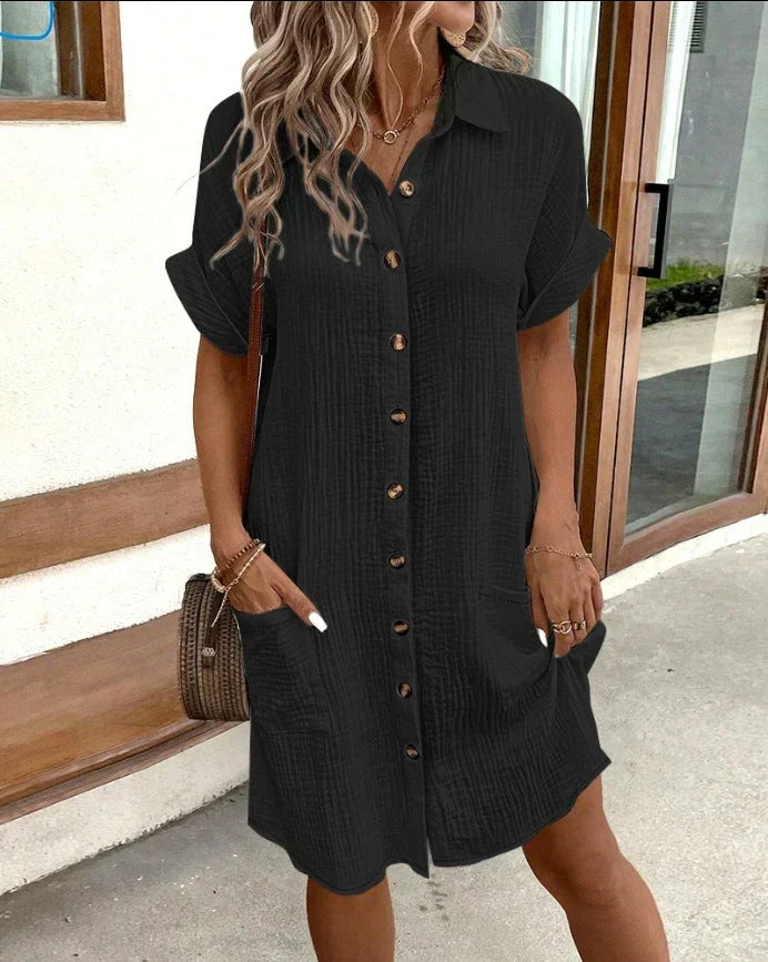 Rochie Polo Celest Elegante (Aproape Epuizată)