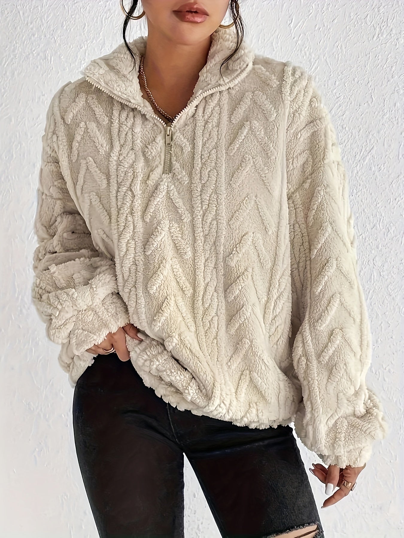 Amoria | Knitted Fleece Sweater