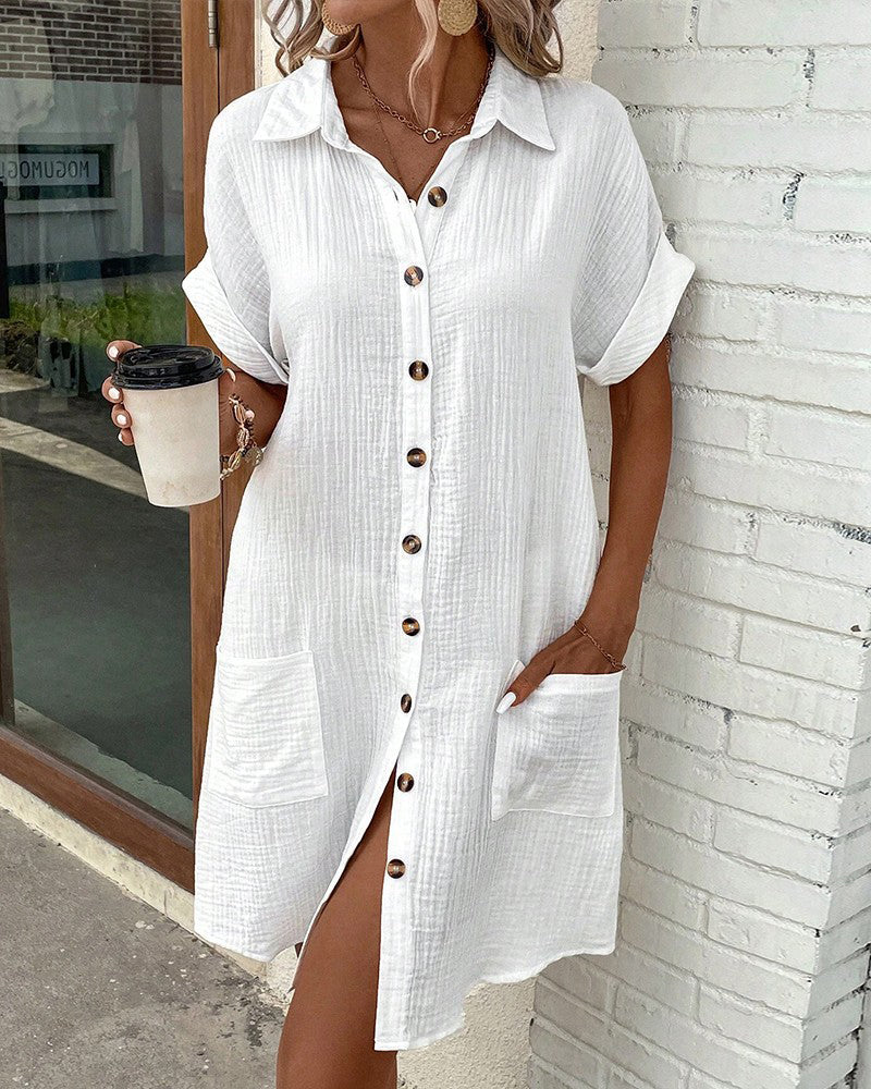 Rochie Polo Celest Elegante (Aproape Epuizată)