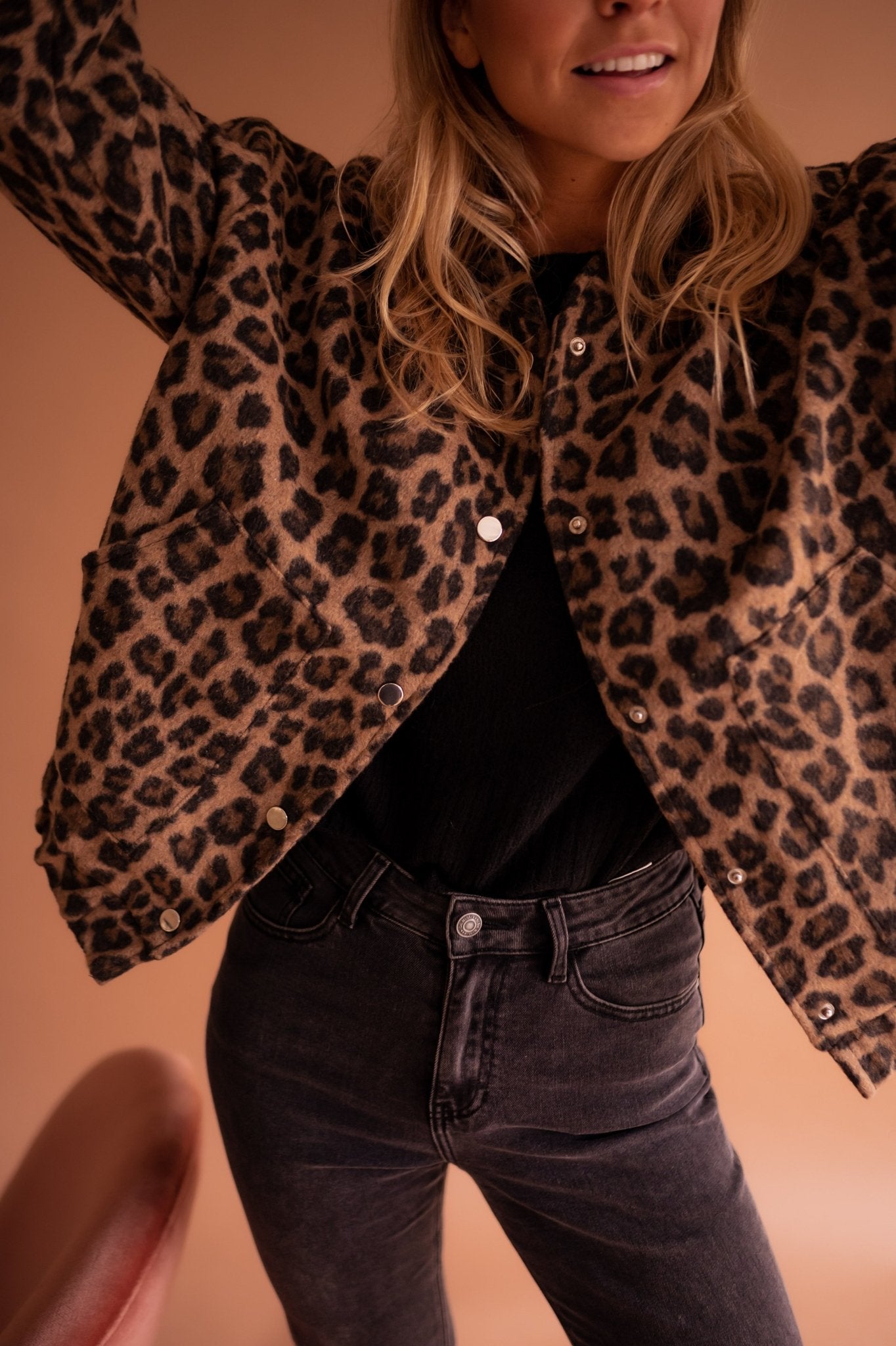 Élodie | Jachetă cu Model de Leopard