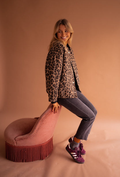 Élodie | Jachetă cu Model de Leopard