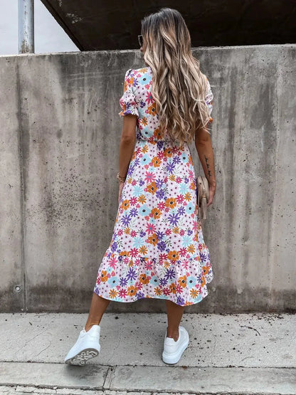 Naila™ | Rochie Elegantă cu Flori