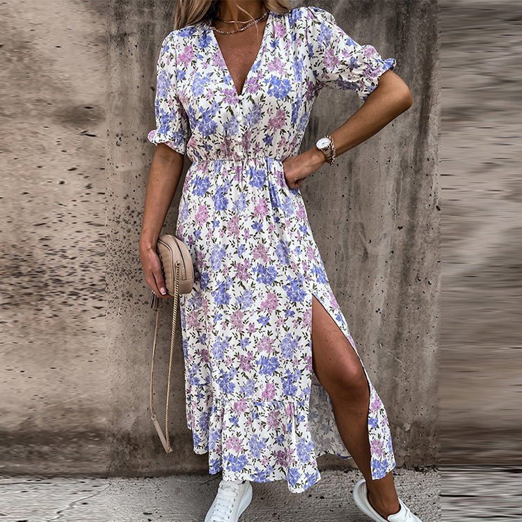 Naila™ | Rochie Elegantă cu Flori