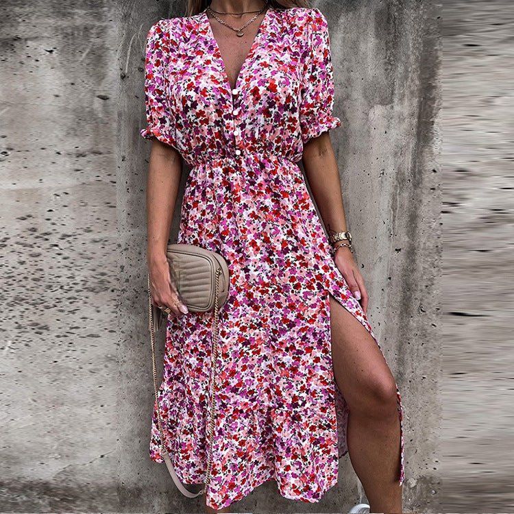 Naila™ | Rochie Elegantă cu Flori