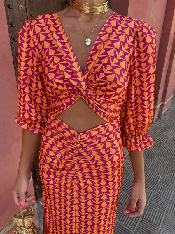 Lara™ | Rochie de vară satinat