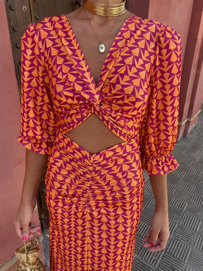 Lara™ | Rochie de vară satinat